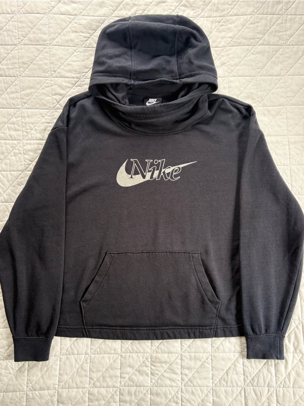 Nike Sportswear Women's Retro Graphic Funnel Neck Hoodie - Medium